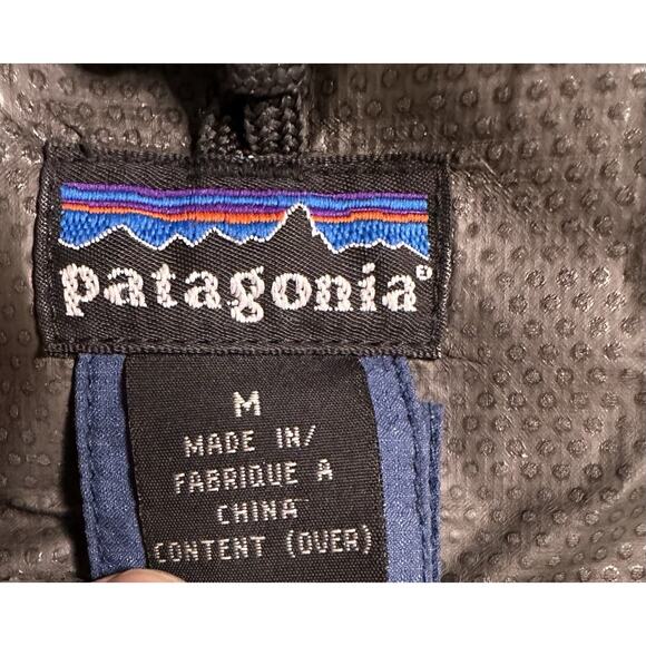 Patagonia Vintage Goretex Jacket #83405 Aquatic Blue Heather Medium - Picture 3 of 10